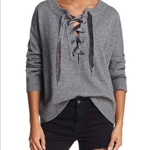 Olivia Lace Up Sweater